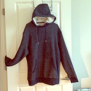 Denim like colored men oversized sweatshirt